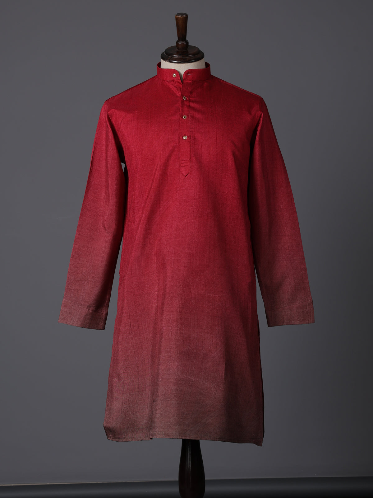 Red silk shaded festive wear kurta