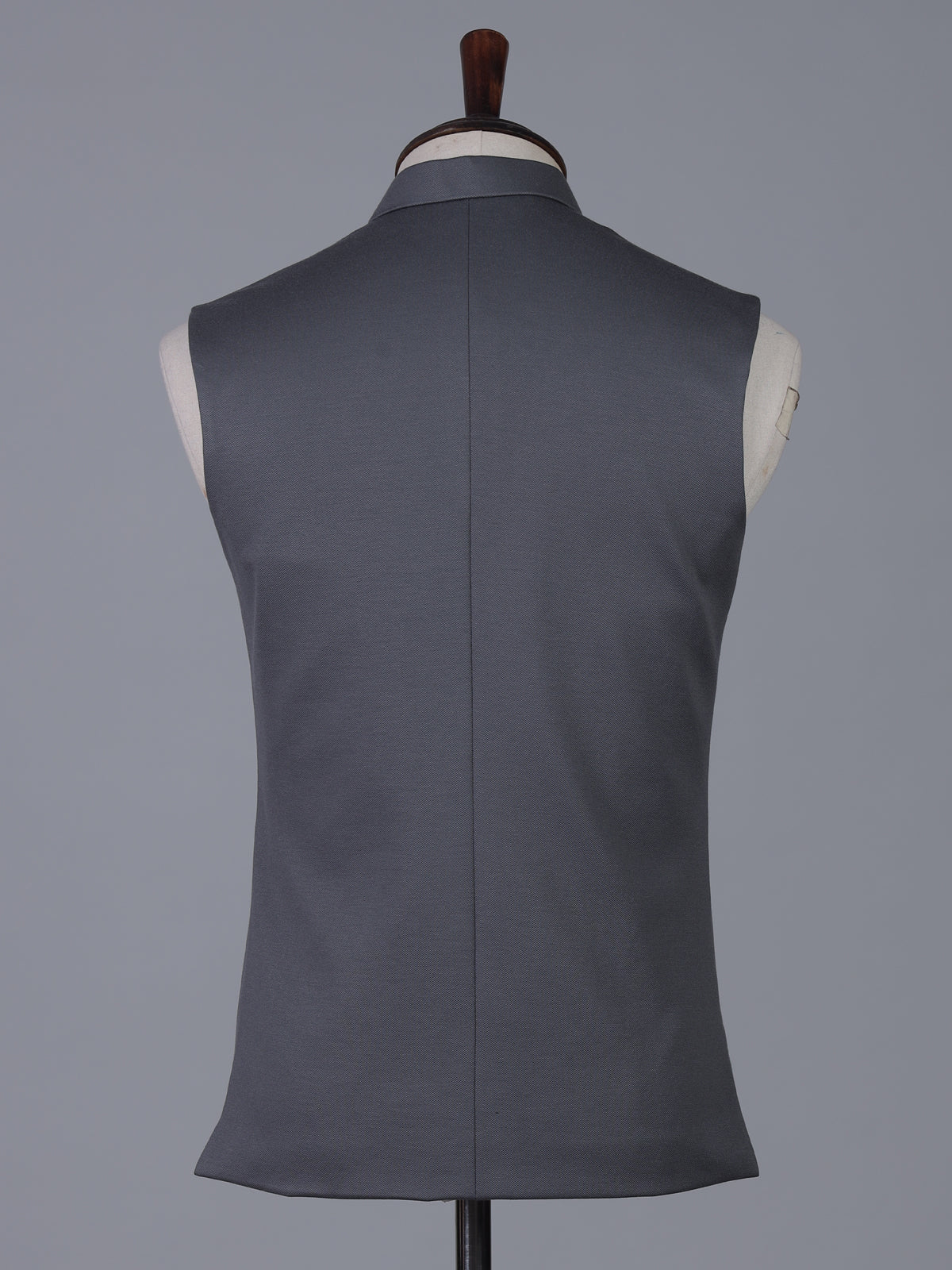 Grey versatile polyester viscose waistcoat