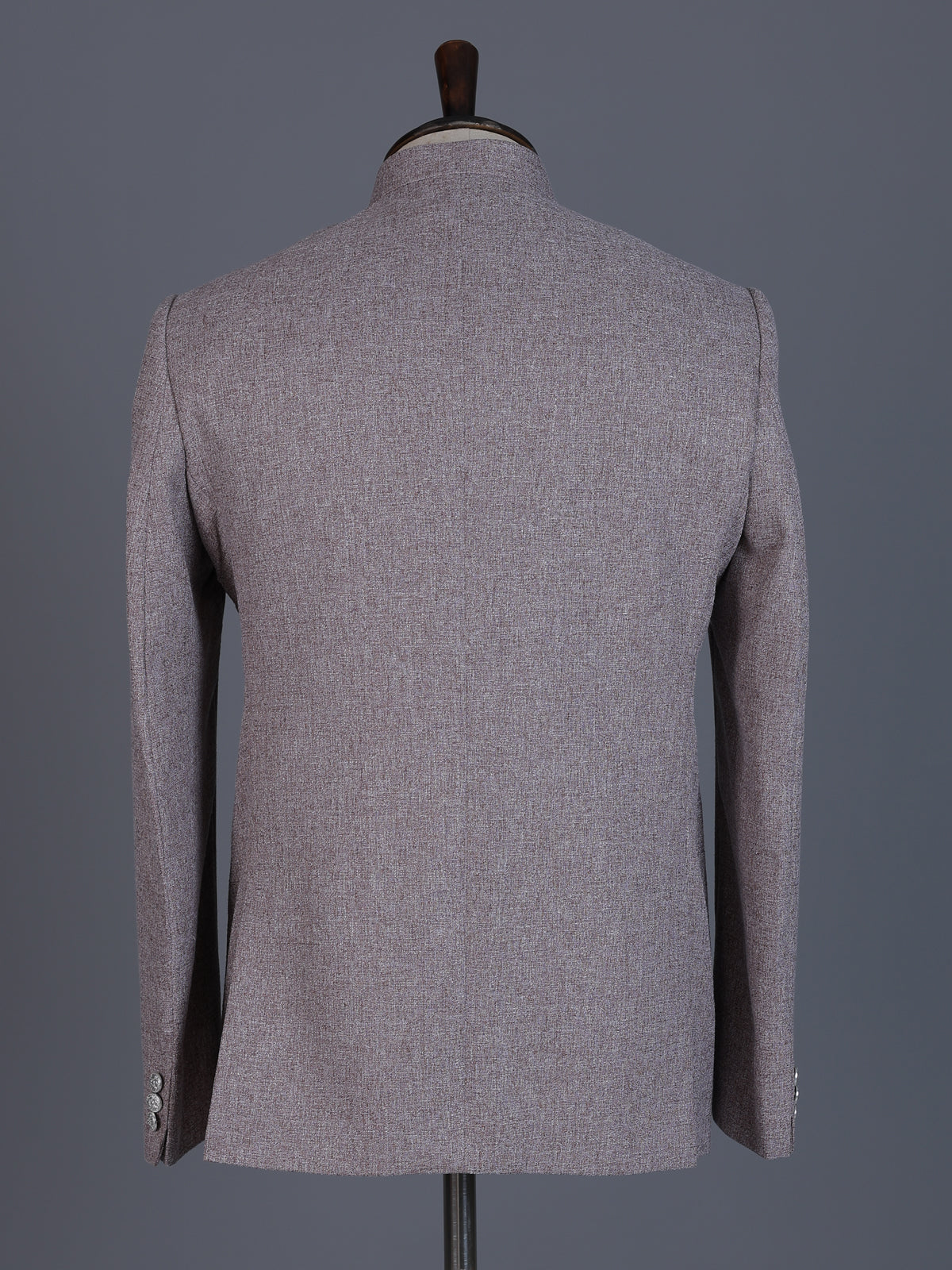 Onion pink linen silk blazer for reception wear