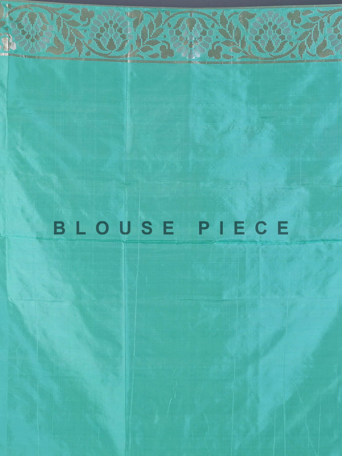Mint green banarasi silk saree with classic zari detailing