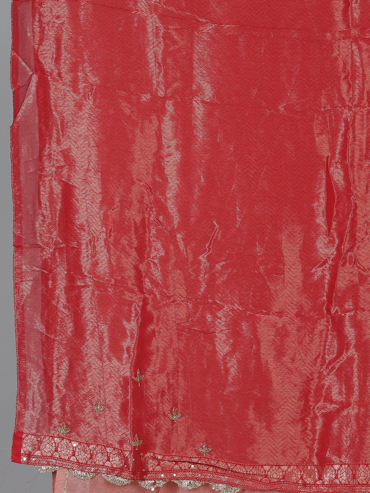 Red dola silk zardosi designer wedding saree