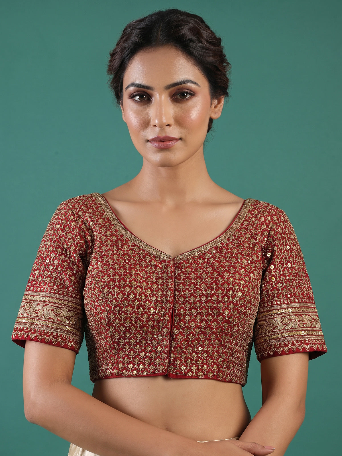 Gold tissue silk zardosi festive ready saree