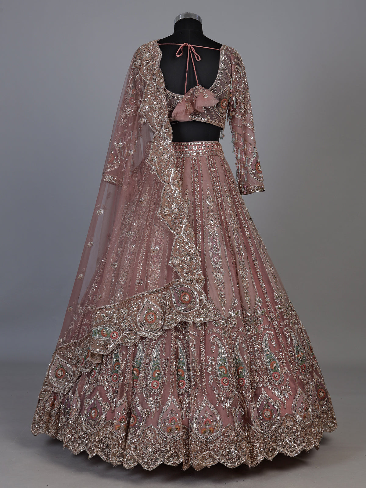 Onion pink grand arch women lehenga choli