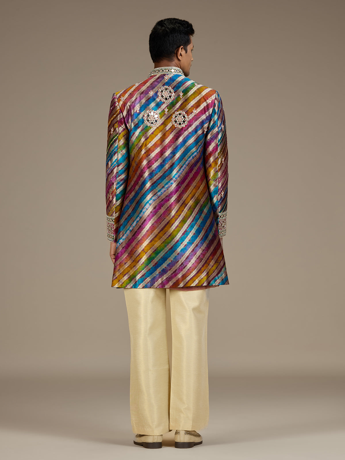 Multi mens luxury indo western bandhgala jacket set