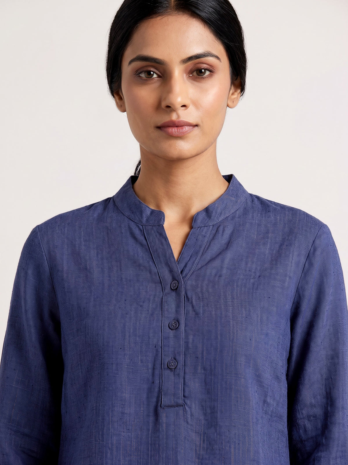 Stone blue womens refined short kurti