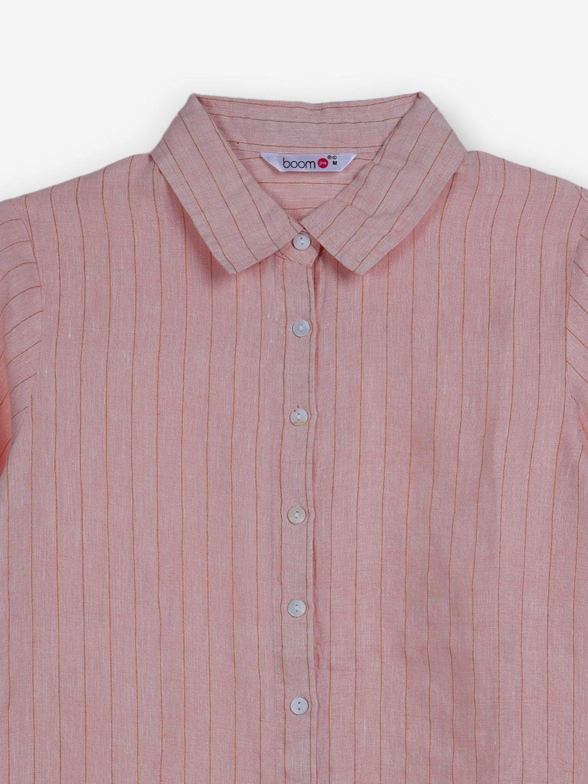 Light pink linen women shirt