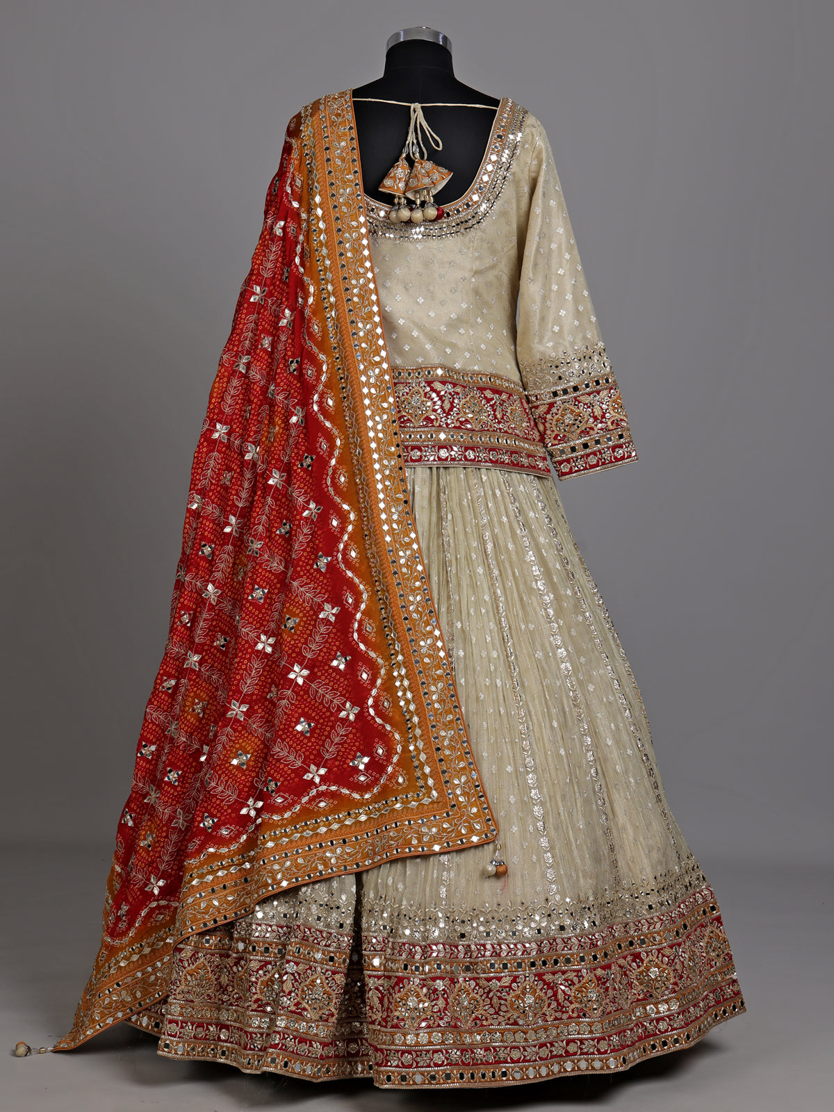 Off white wedding women lehenga choli