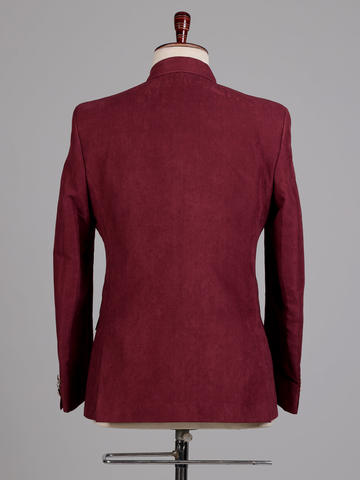 Royal wine double breasted peak lapel formal blazer