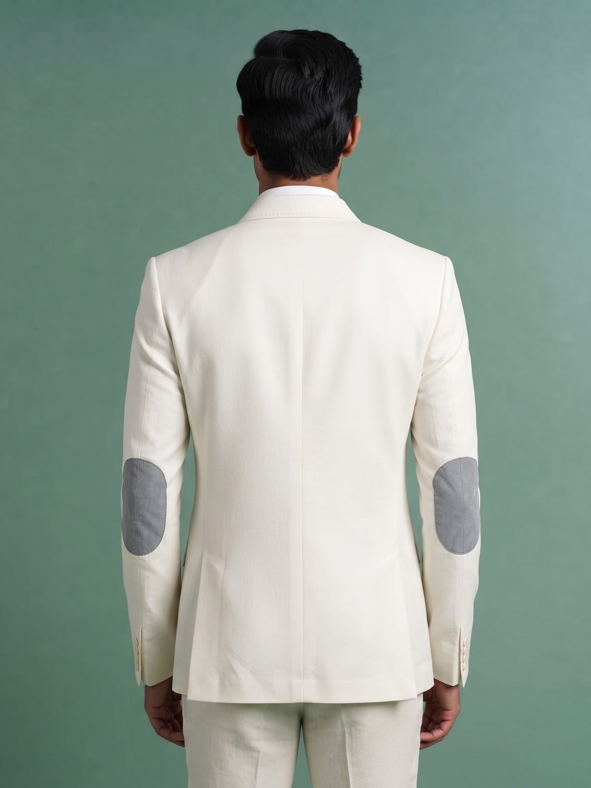 Off White contemporary blazer with geometric contrast inset panels