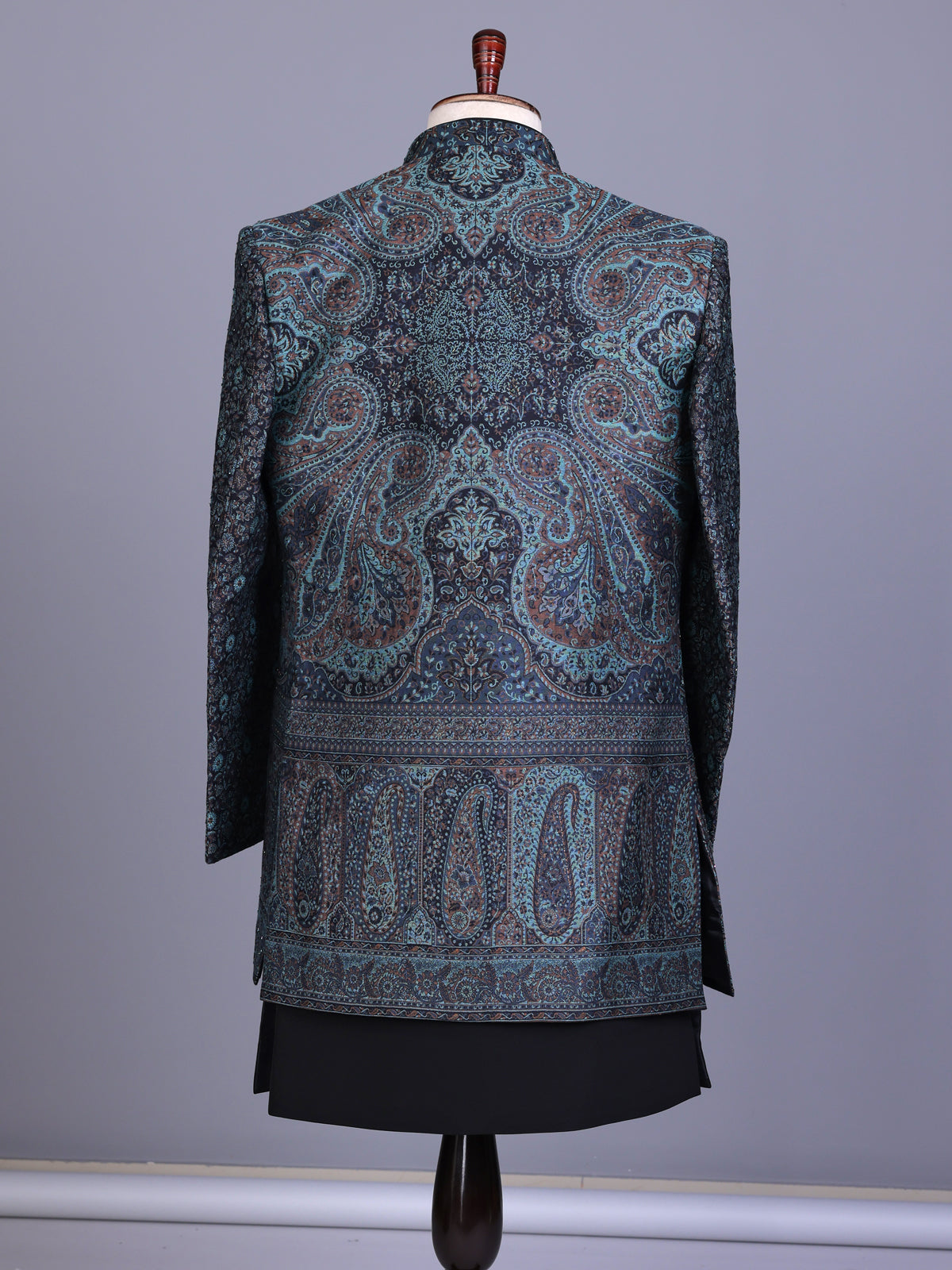 Black couture mens indo western