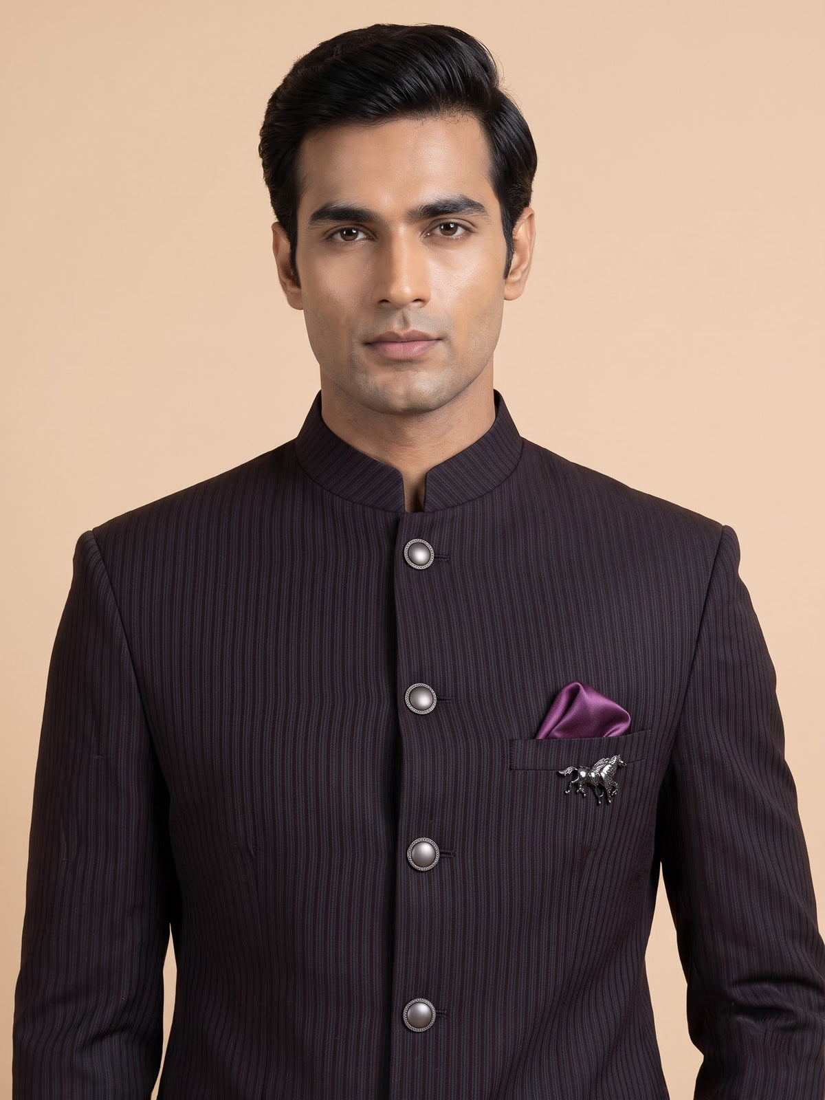 Black classic mens jodhpuri suit