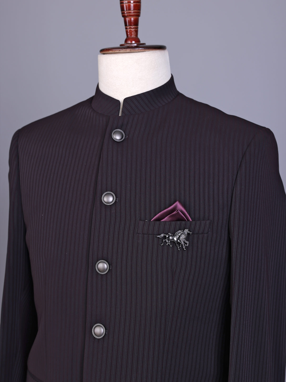 Black classic mens jodhpuri suit