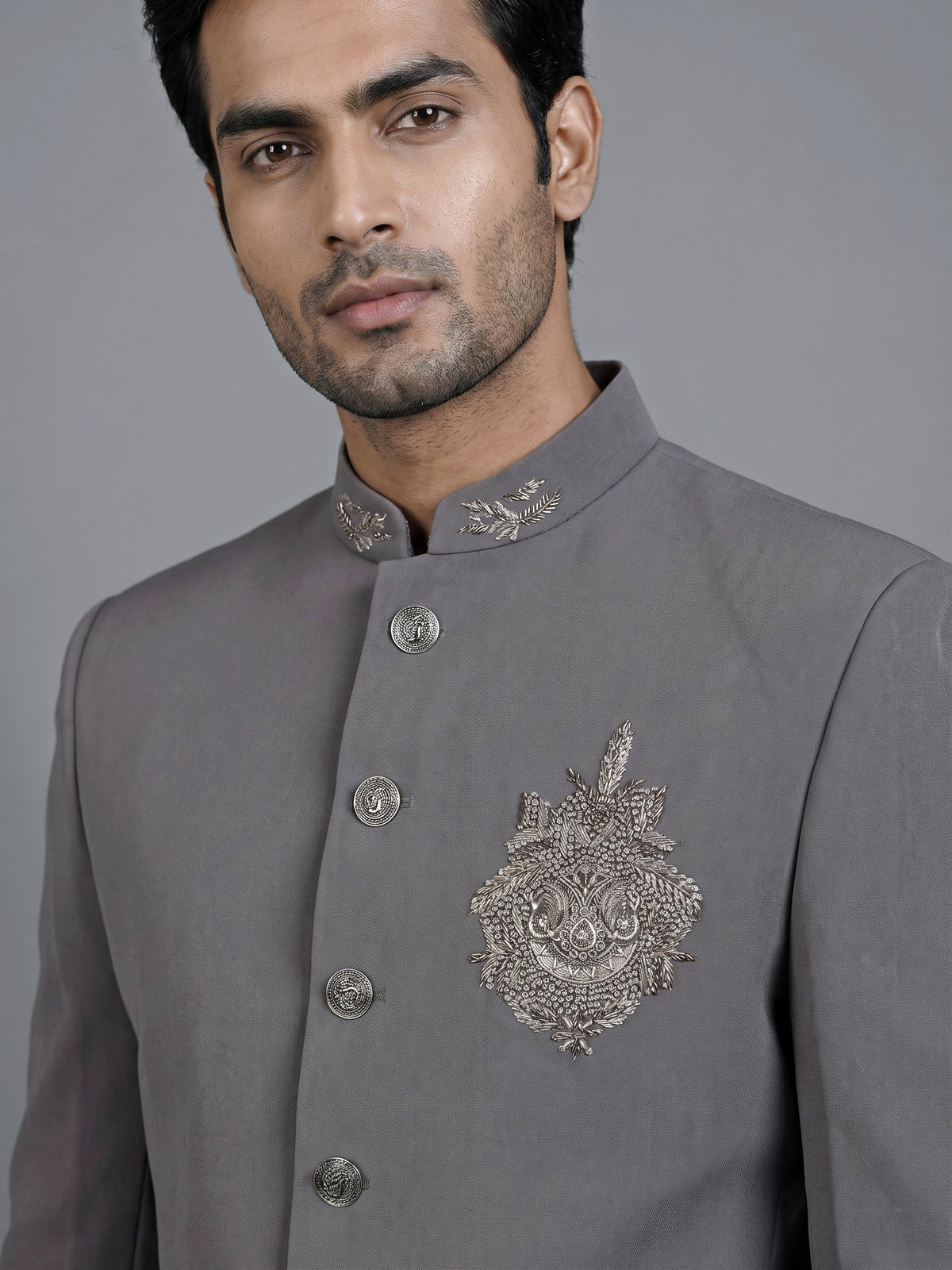 Dusty lavender royal mens jodhpuri suit