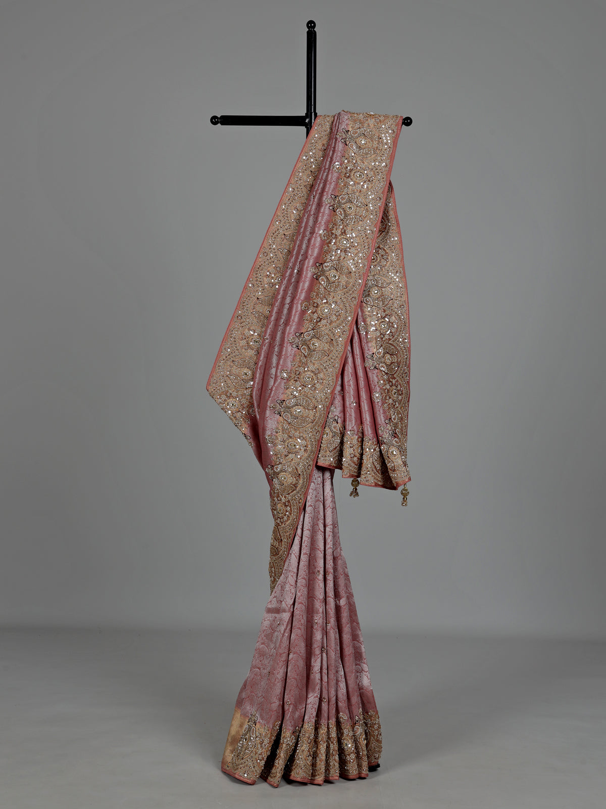 Onion pink designer women saree