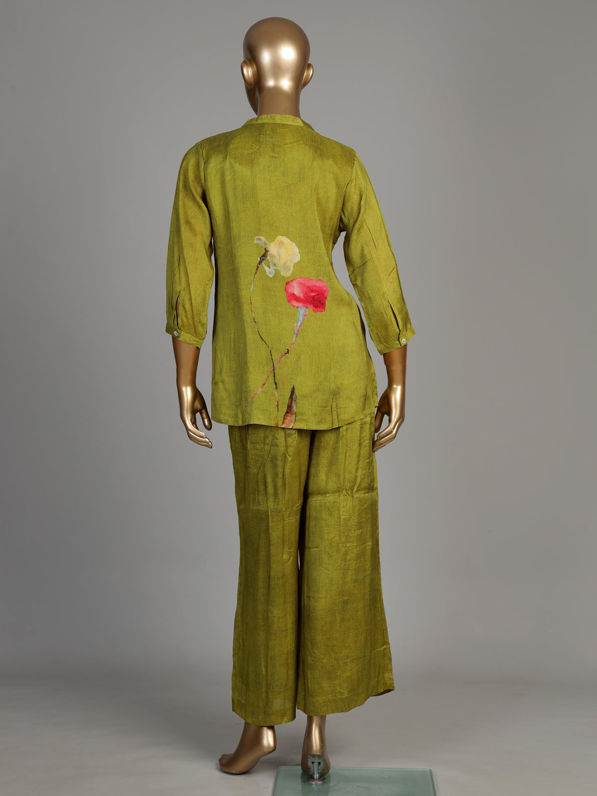 Mint green watercolor women co-ord set