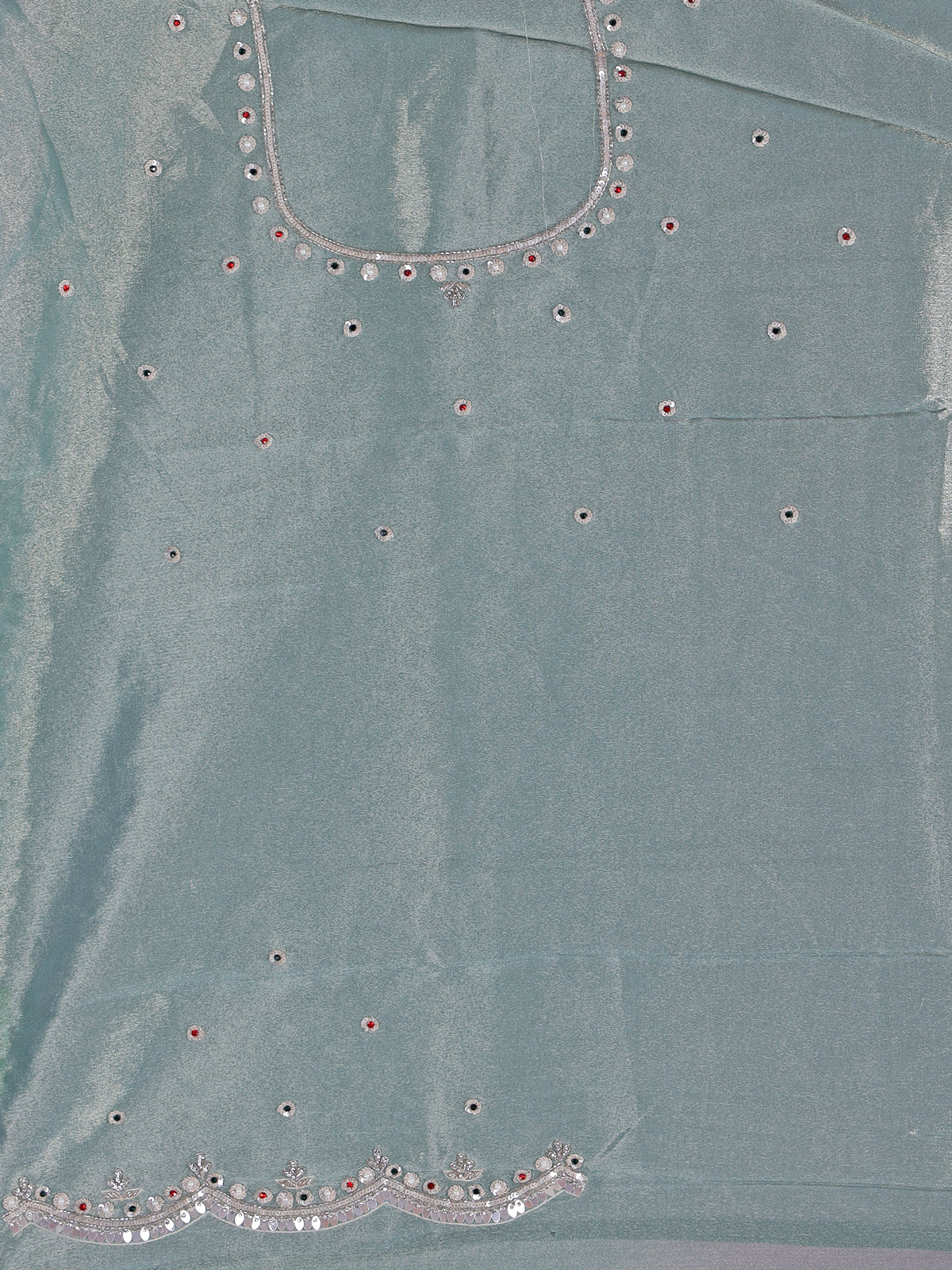 Blue purple shaded tissue silk glam saree