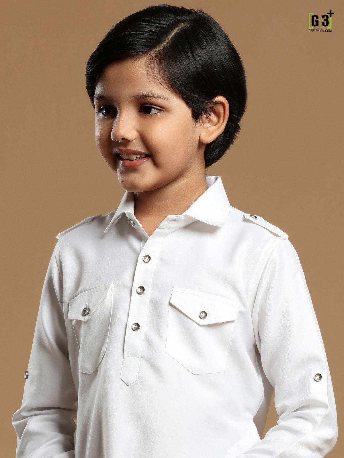 white festive wear plain cotton silk pathani suit