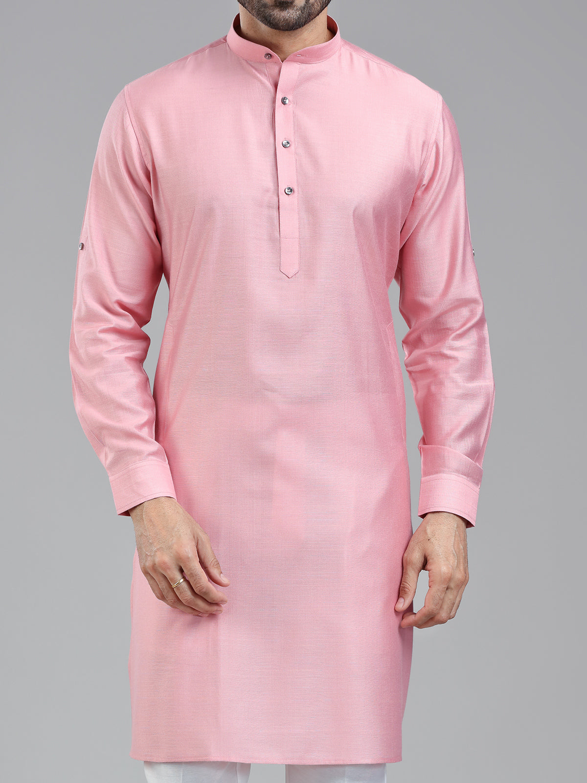 Light pink simple yet classy kurta for festival