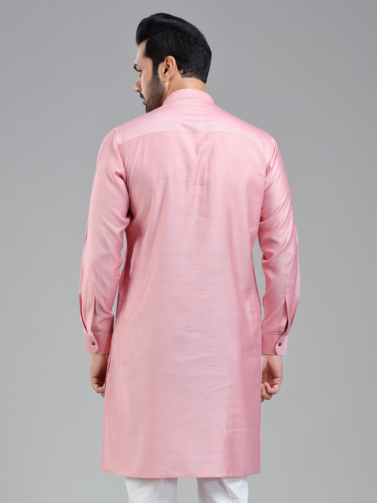Light pink simple yet classy kurta for festival