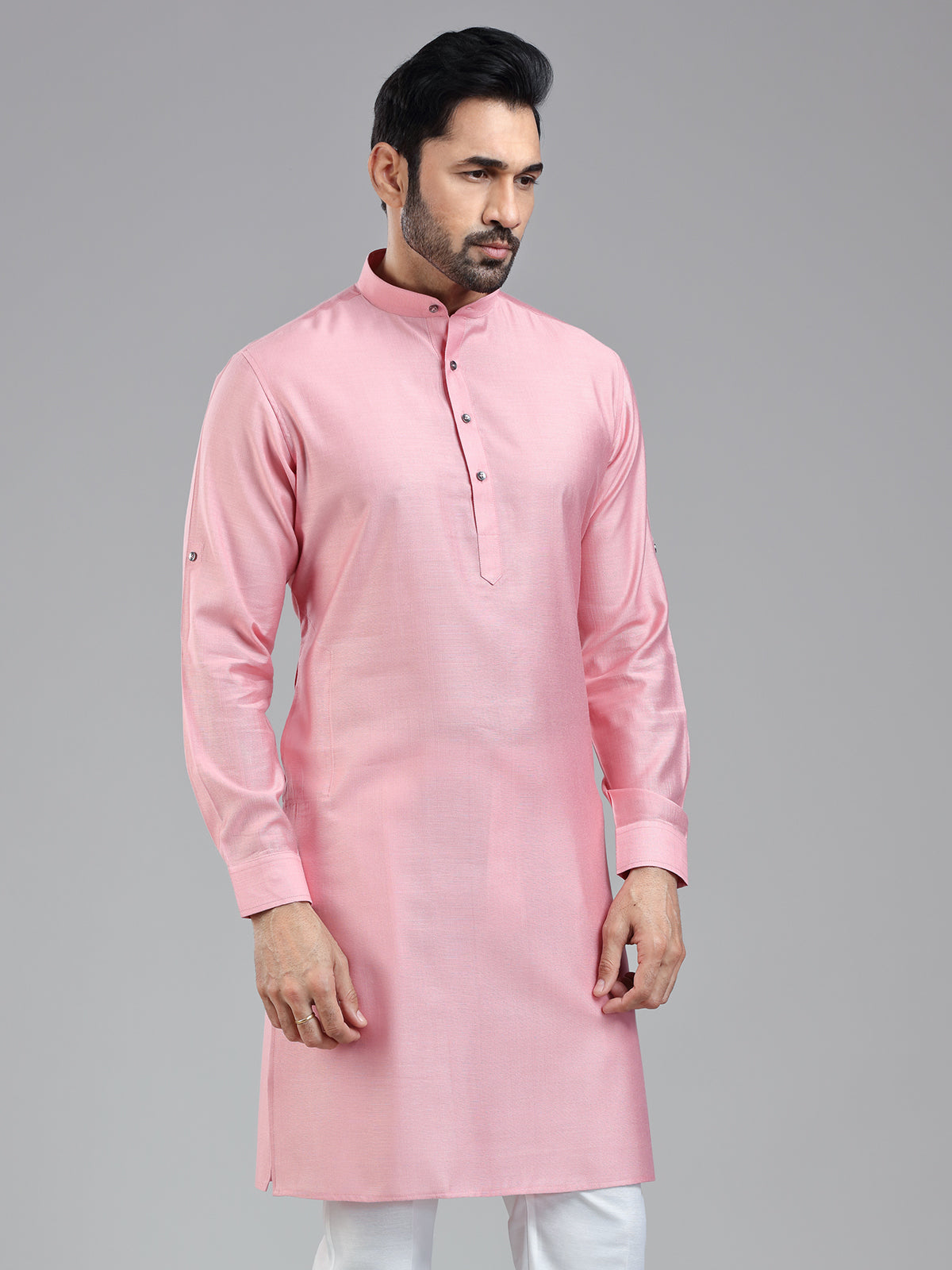 Light pink simple yet classy kurta for festival