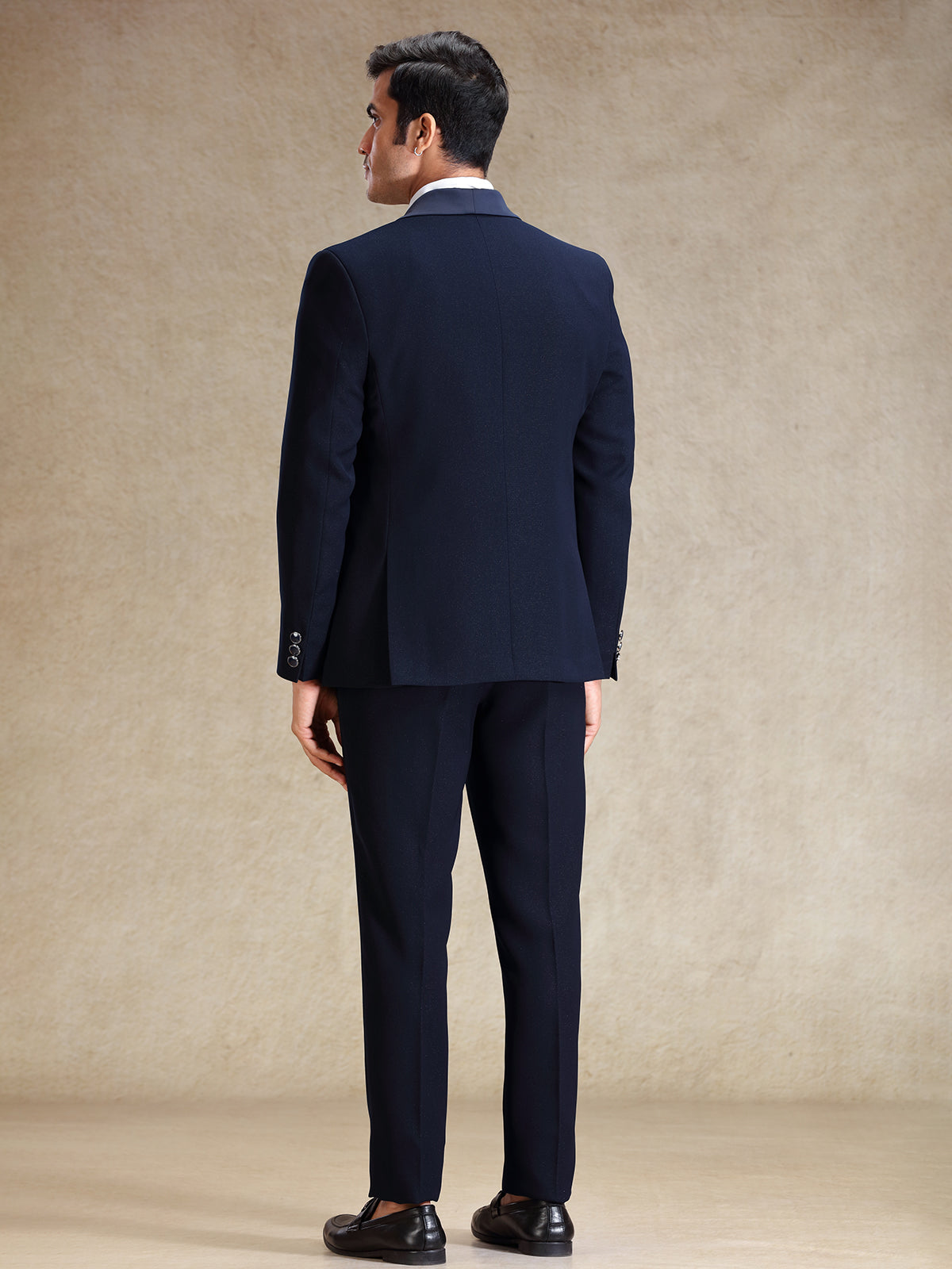 Navy polyster reception wear coat suit