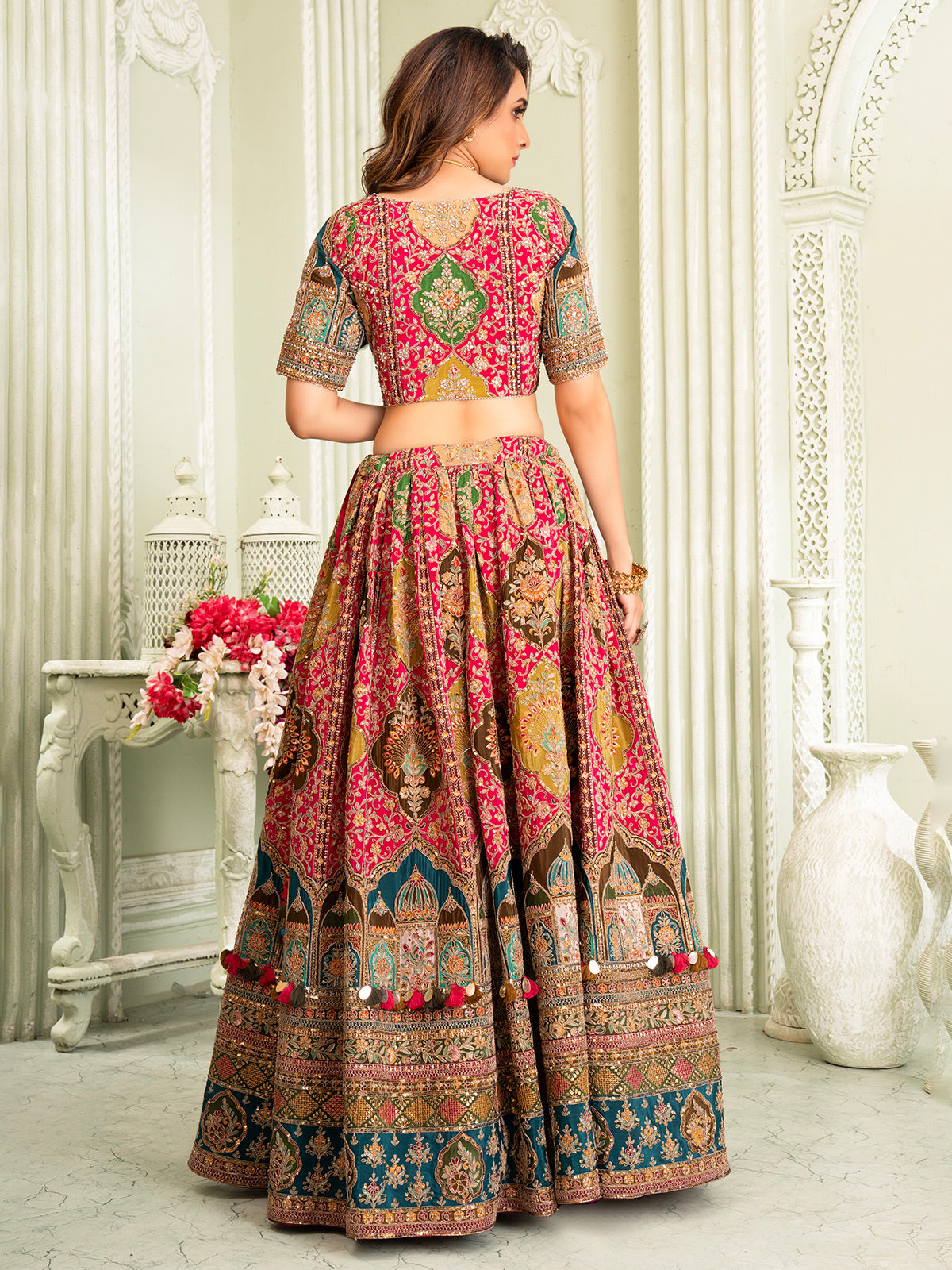 Rani silk lehenga choli with regal charm