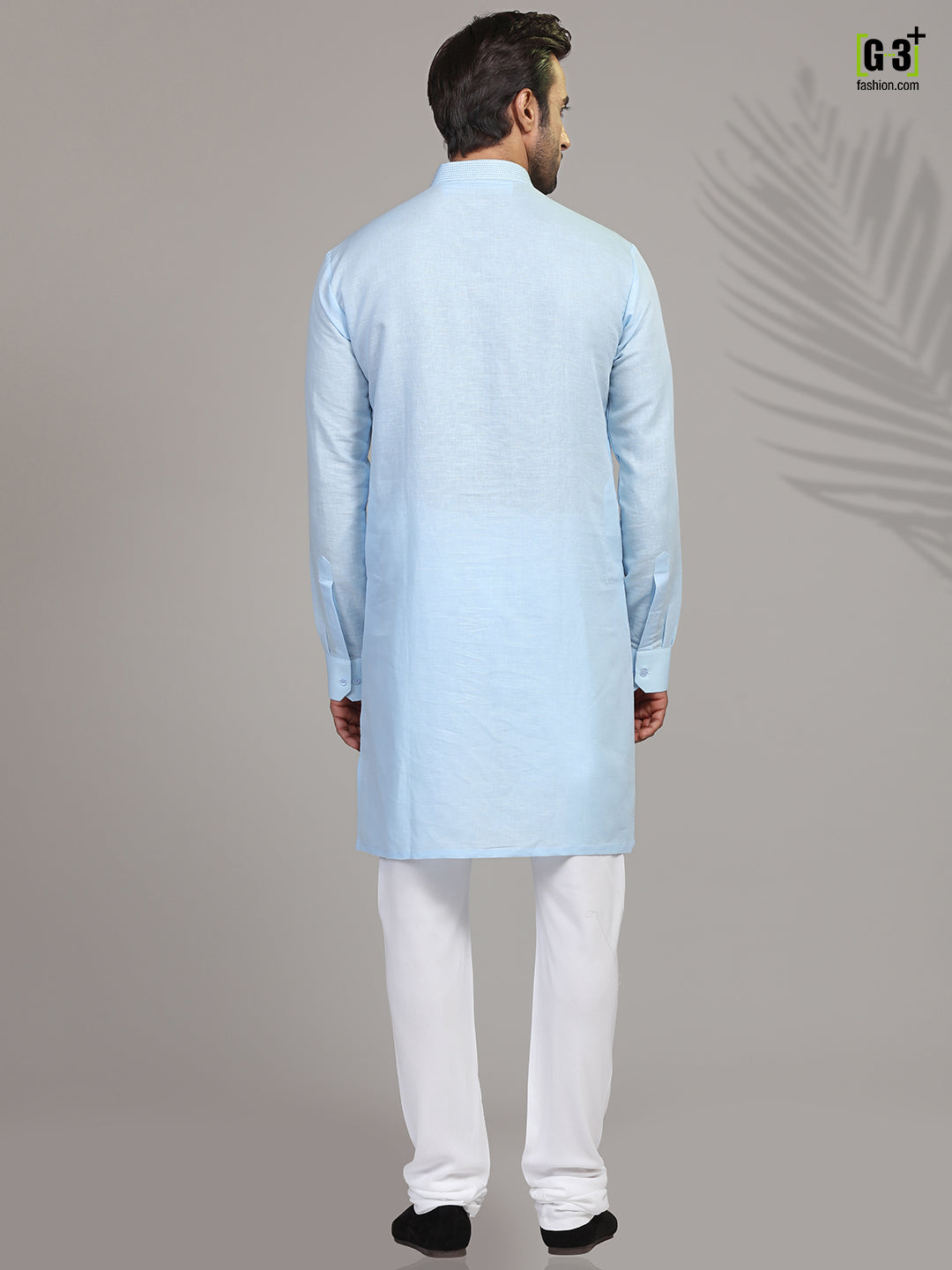 Sky cotton kurta suit for festive