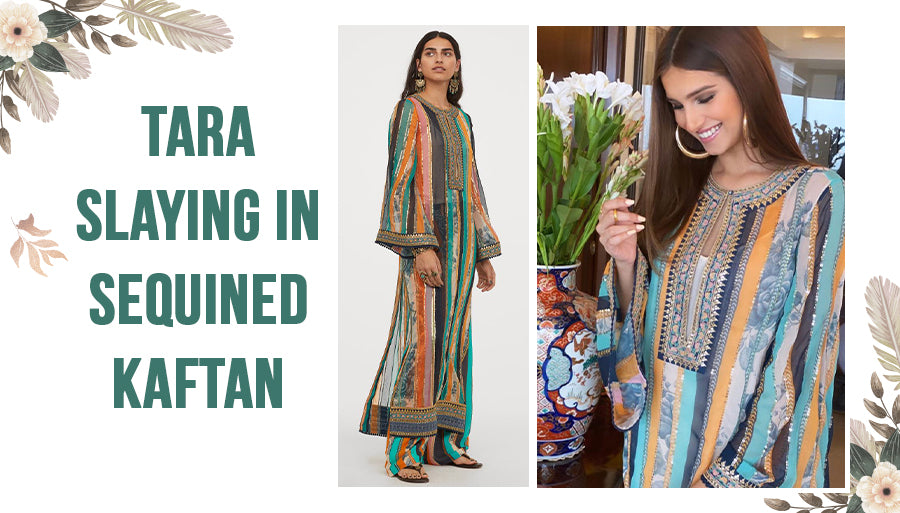 Tara Sutaria Styles Sabyasachi x H&M Kaftan