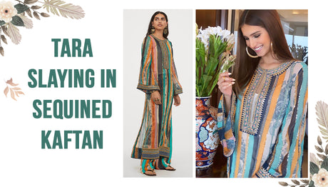 Tara Sutaria Styles Sabyasachi x H&M Kaftan