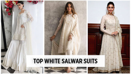 Trendy White Salwar Kameez latest Designs