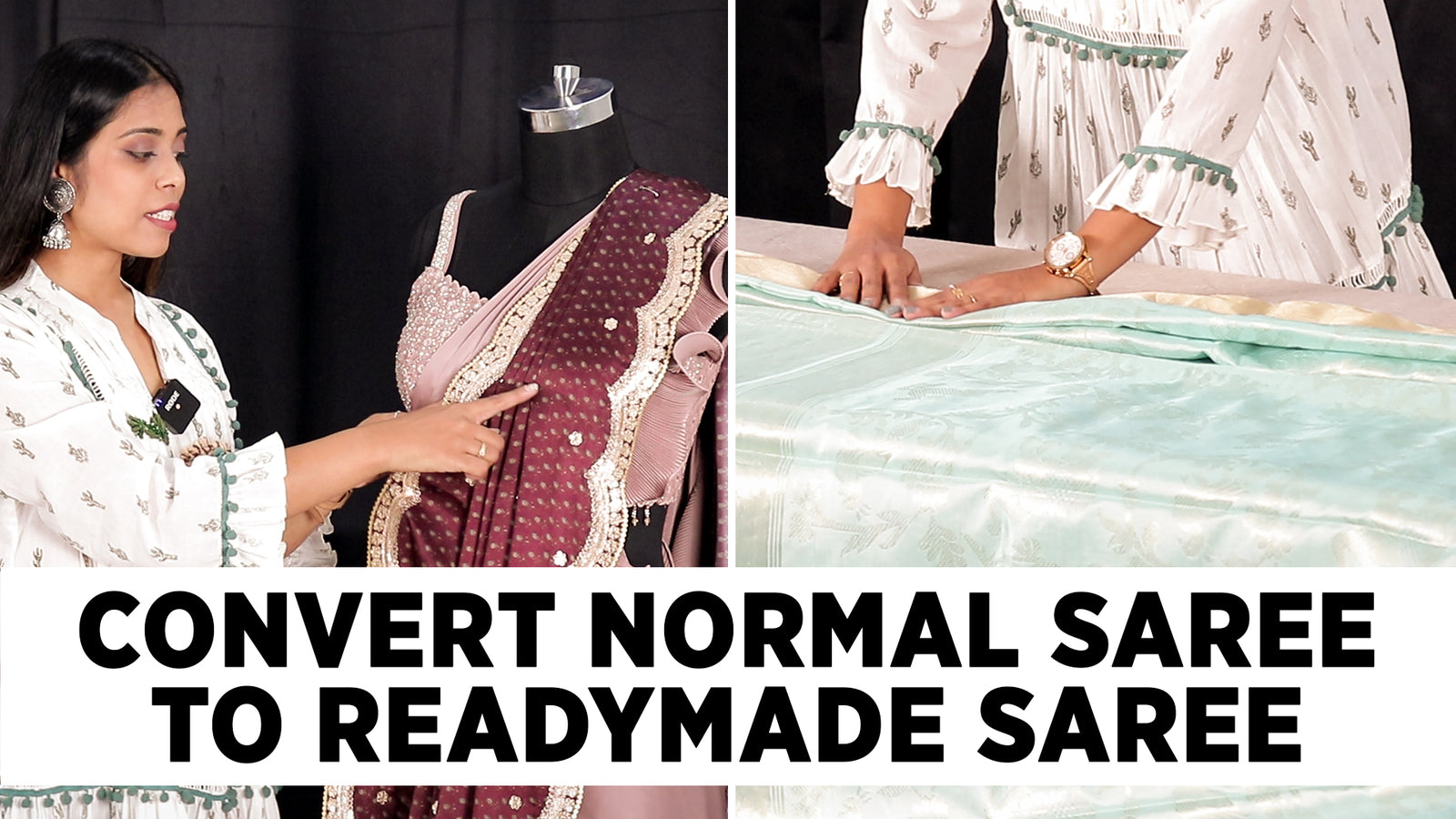 Make Normal Saree a Ready to Wear Saree Instantly