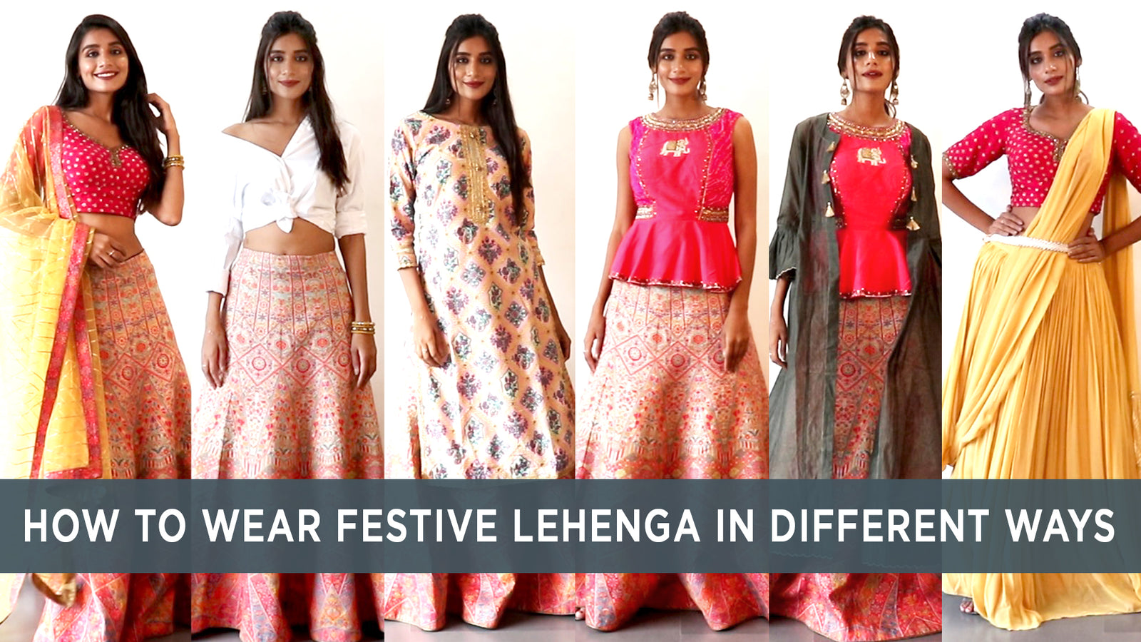 How to Style Festive Lehenga in Different Ways