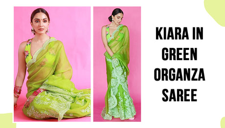Kiara Advani In The Most Beautiful Organza Saree
