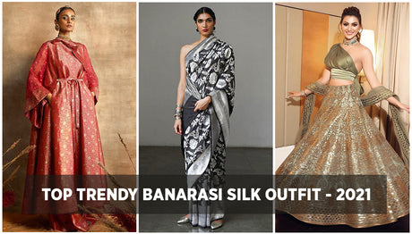 Latest Trendy Banarasi Silk Outfit - 2022