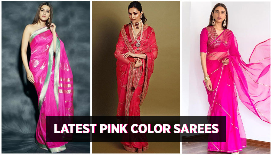 Latest Pink Color Sarees to try in 2020 Wedding & Parties