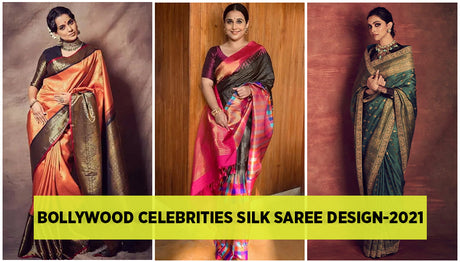 Top Bollywood Actresses Silk Saree Look 2022