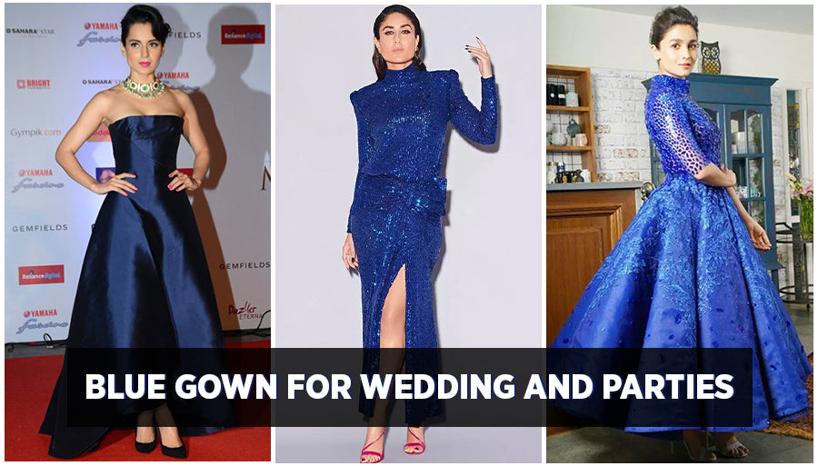 Blue Gowns for Wedding and Parties | Celebrity Trend