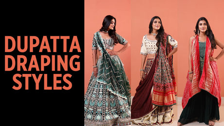 NEW Dupatta Draping on Salwar Suit & Lehenga Dupatta Draping