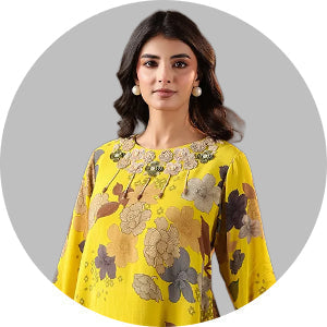 Yellow Sharara Suit