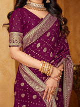 Wine royal bhavana woven elegance
