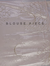 Peach tissue silk mirror worked saree
