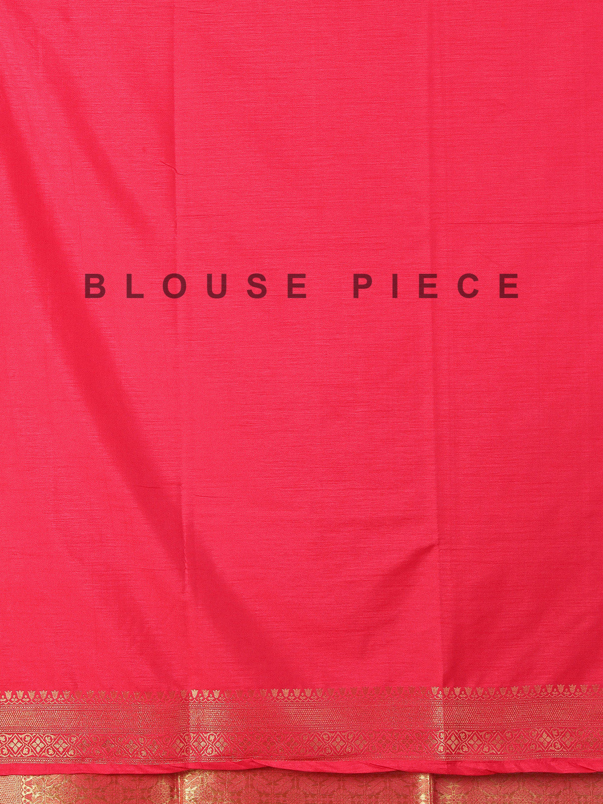 Gajari pink semi silk saree with zari work