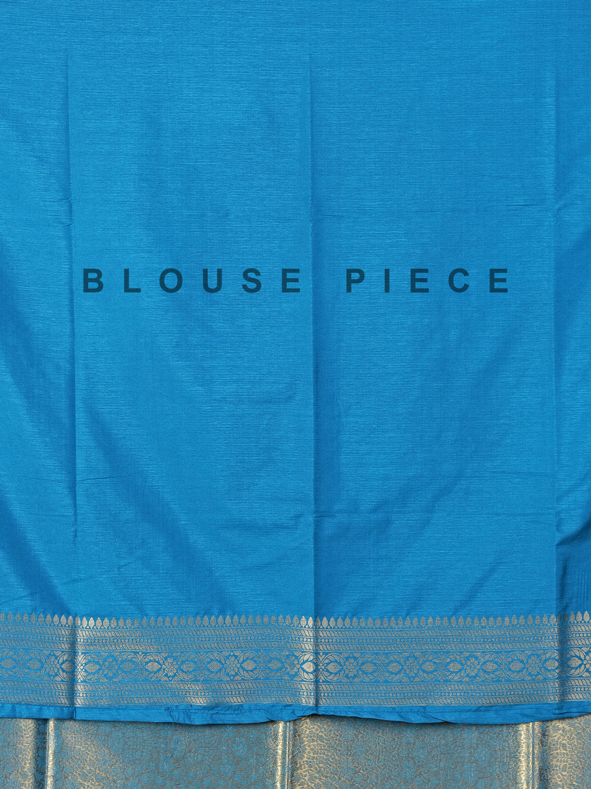 Blue semi silk zari work classic saree
