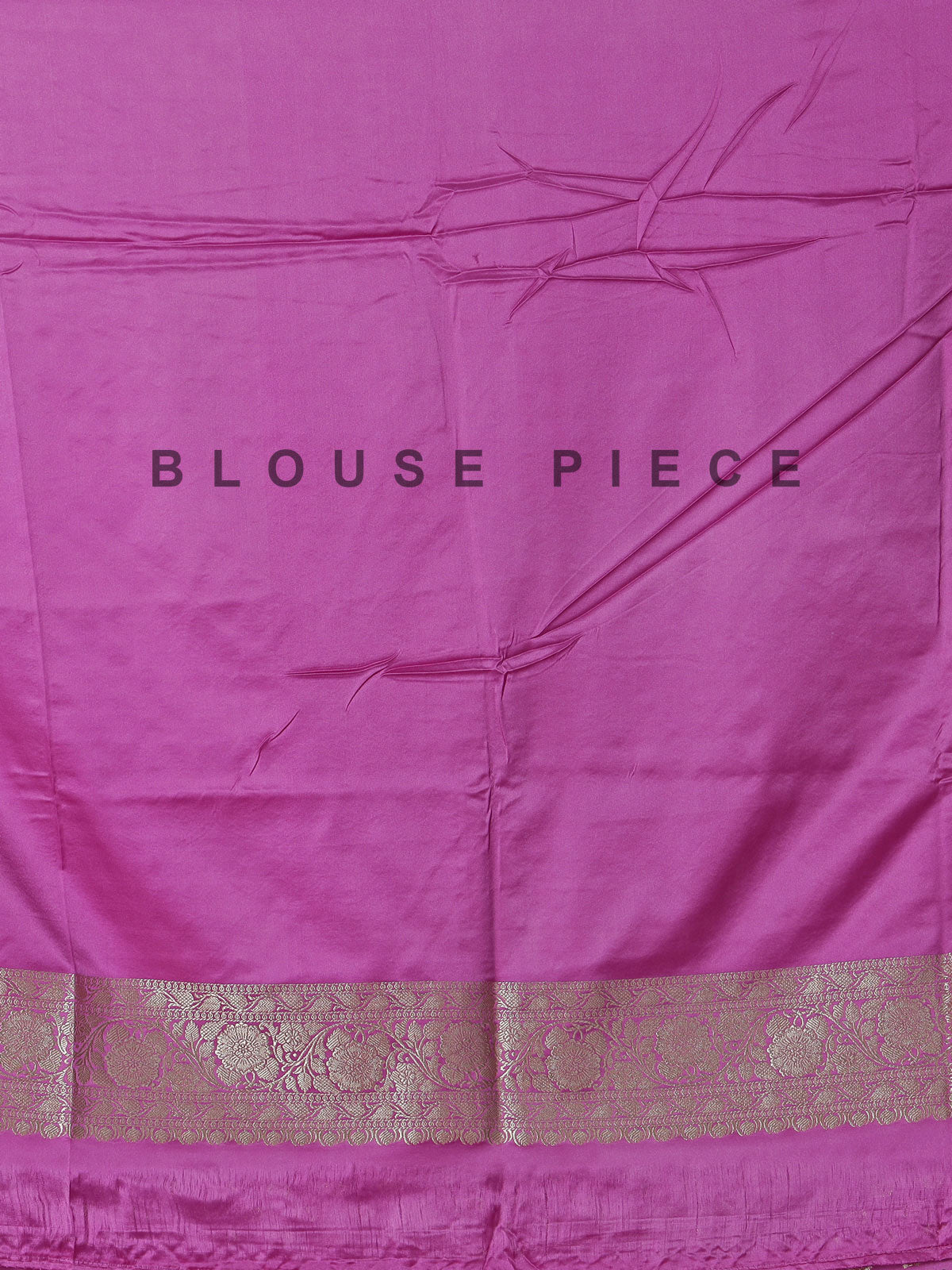 Lavender purple zari work semi silk saree