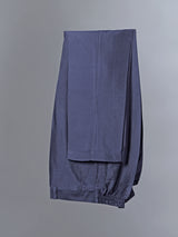 Navy blue emrodered kurta pajama for reception