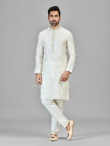Cream banarasi chanderi regal statement piece