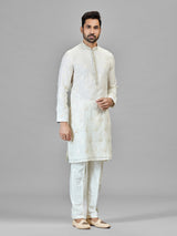 Cream banarasi chanderi regal statement piece