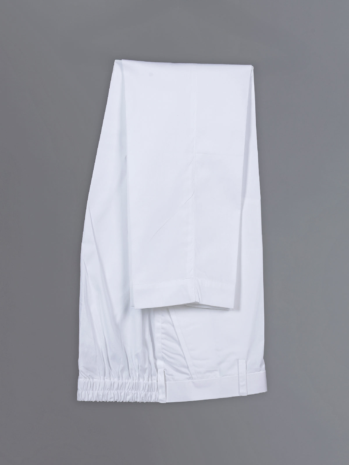 Off white and blueprinted cotton silk kurta suit