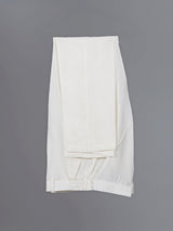 White embroidery silk kurta suit