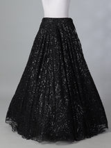 Black net lehenga choli for party wear